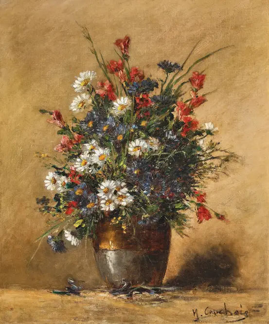 A Bouquet of Field Flowers by Eugène Henri Cauchois